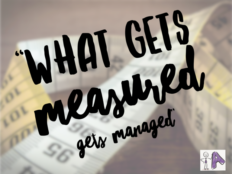 what gets measured gets managed